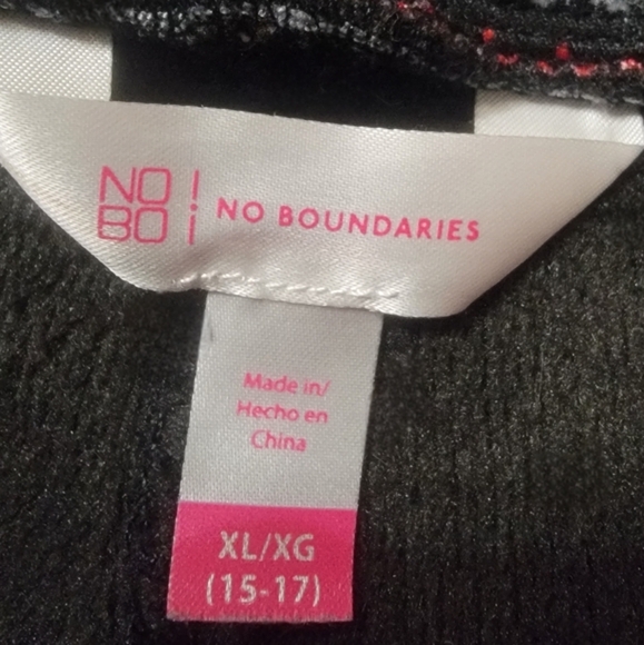 NOBO | No Boundaries Winter Moose Geometric Fleece Pull On Leggings |XL (15-17)u - Picture 5 of 8